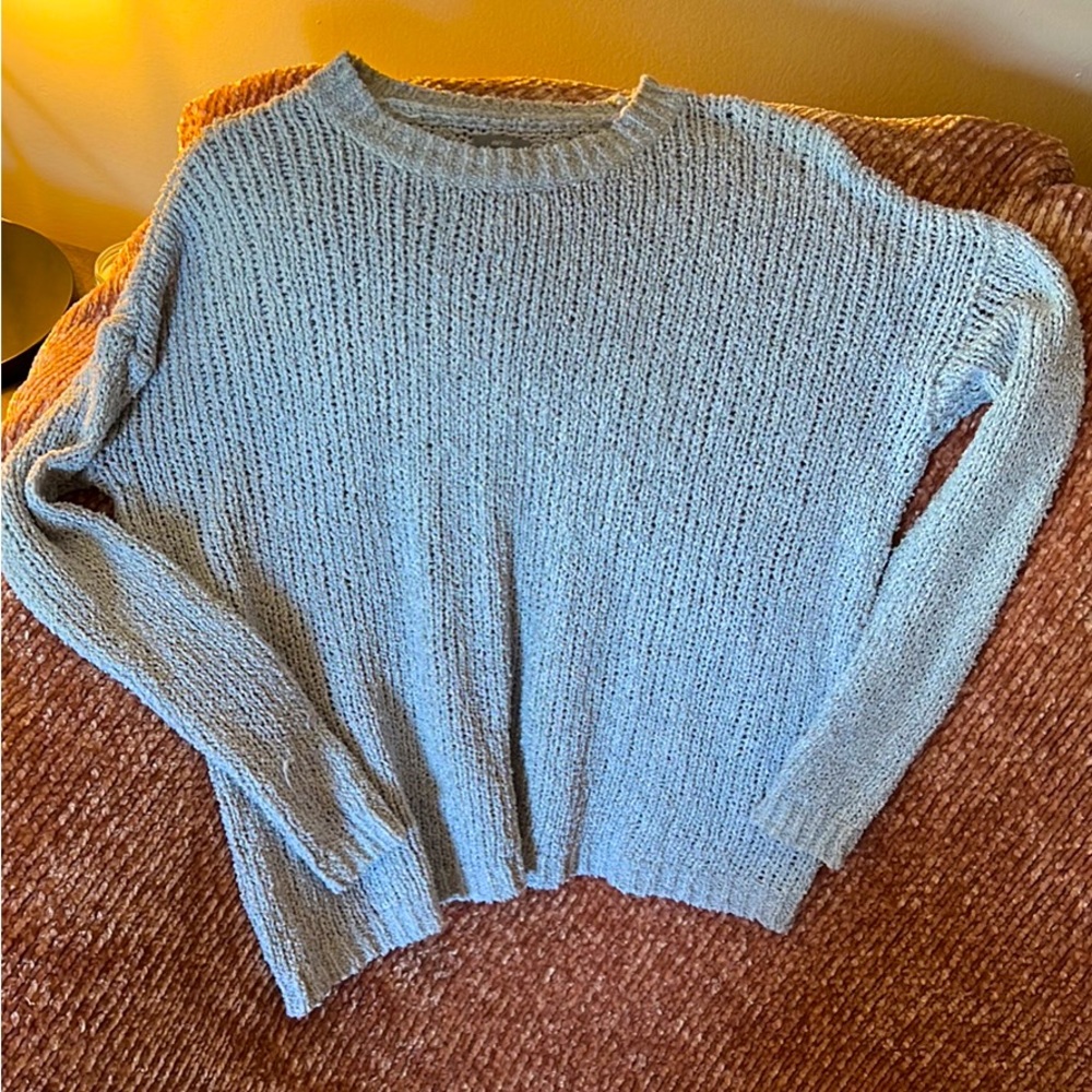 Light Gray Aerie Knit Sweater